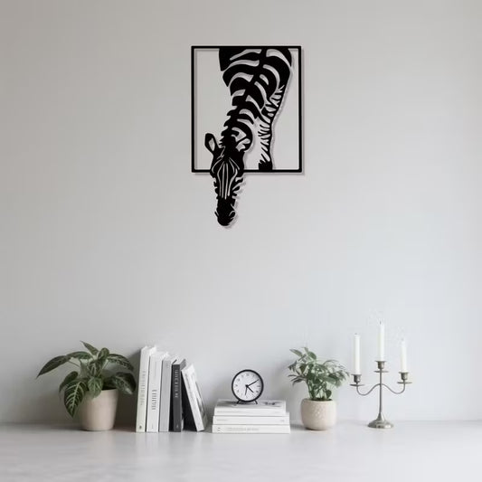 Zebra Metalldekoration