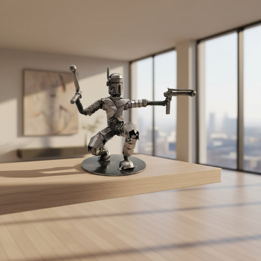 Jango Fett Figur kniend klein