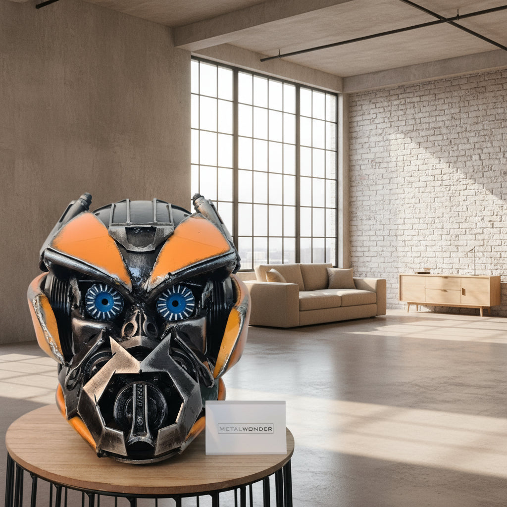 Bumblebee Kopf von 2,3m Skulptur