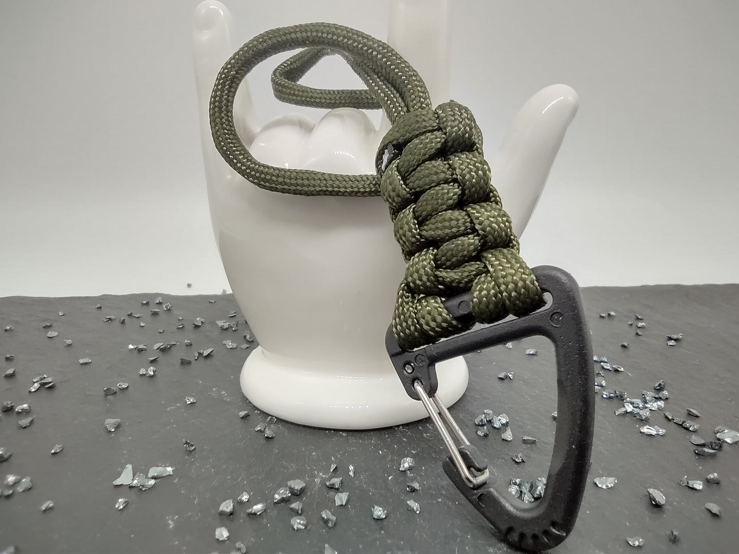 Paracord Anhänger Kunststoffkarabiner