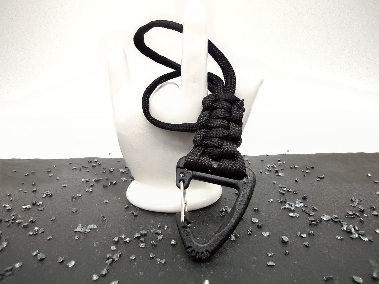 Paracord Anhänger Kunststoffkarabiner